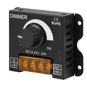 Brightness <strong>PWM</strong> Switch <strong>Controller</strong> Dimmer for LED Strip Light 12V to 24V 30A 360W LED <strong>PWM</strong> Dimmer <strong>Controller</strong> - Product Image 1