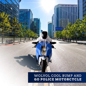 Cool Bump and Go Police Motorcycle - <strong>2</strong>-Wheeled Vehicle <strong>Toy</strong> With Music and <strong>Bright</strong> Visuals for Kids