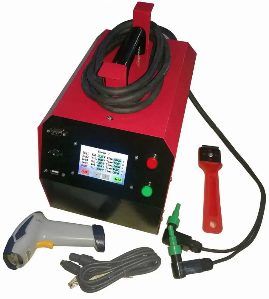 Máquina de soldadura de electro fusión de tuberías de hdpe USB Salida de 20-500mm DC, para soldadura de tuberías de gas PE