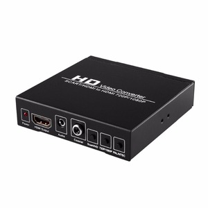 SCART/ HDMI至HDMI，SCART至HDMI转换器高清视频音频适配器，带3.5毫米同轴音频输出，适用于PAL/NTSC视频缩放器 - Product Image 2