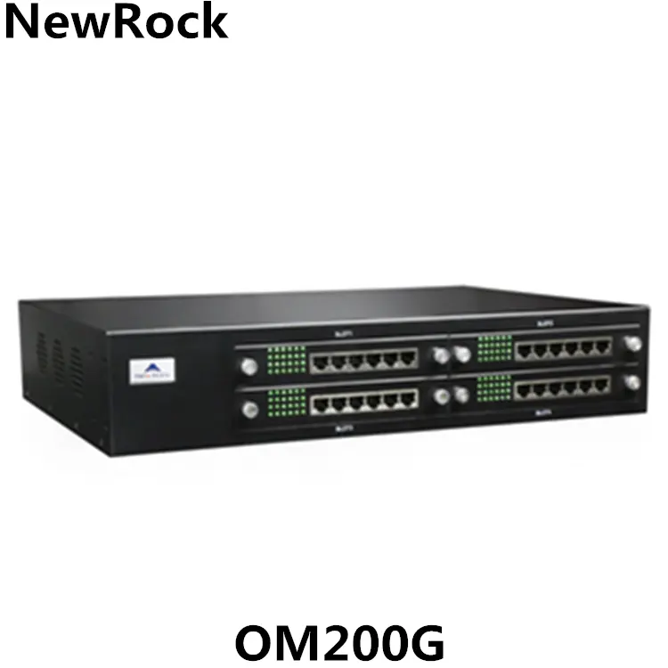 עד 400 IP תוספות 120 במקביל שיחת NewRock OM200G עבור טלפון מרכז מערכת ה-IP PBX VoIP