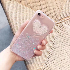 Trong Suốt Năng Động Long Lanh Paillette Sao Cover Quay Lại Trường Hợp Mềm 3D Tình Yêu Trường Hợp Điện Thoại Cho Trường Hợp Điện Thoại - Product Image 3