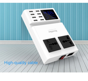 Doolike Premium Çok portlu USB şarj aleti Akıllı 8 USB + 2 girişli şarj cihazı ile lcd ekran Adaptörü Şarj - Product Image 6