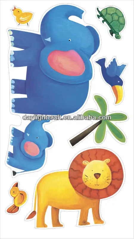 Amazon JUNGLE TIERE 29 BiG Wand aufkleber Kids Zoo Decal Baby