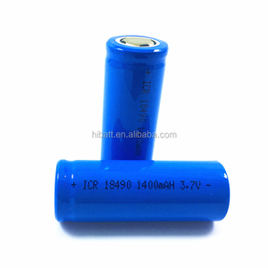 18490 3.7V 1400mAh gerçek kapasite şarj edilebilir lityum pil ishaver 490 tıraş makinesi elektrikli saç kesici için düz üst