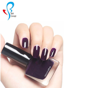 สีเมจิกที่สง่างามสีม่วงสีดำชั้นยูวียาทาเล็บติดทนนานยาทาเล็บ - Product Image 3