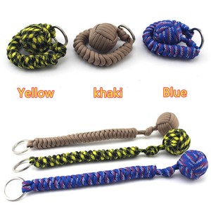 בעבודת יד אישית קמפינג הישרדות הגנה עצמית Paracord קוף אגרוף עם כדור פלדה גדול - Product Image 5