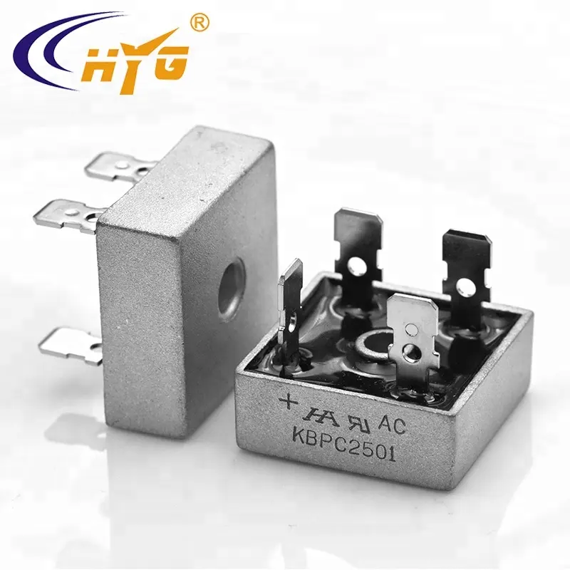 Kbpc2501 ponte de diodo para gerador de linha eletrônica e grande corrente 25a diodo bridge rectifier kbpc2501