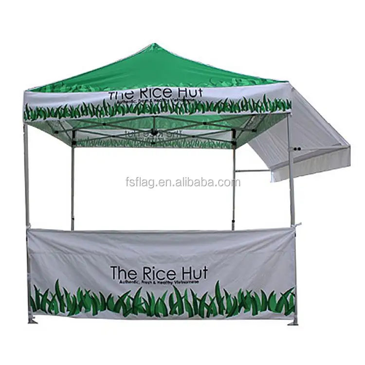 Iklan luar ruangan aluminium kanopi tenda pameran acara kanopi atas tenda dicetak
