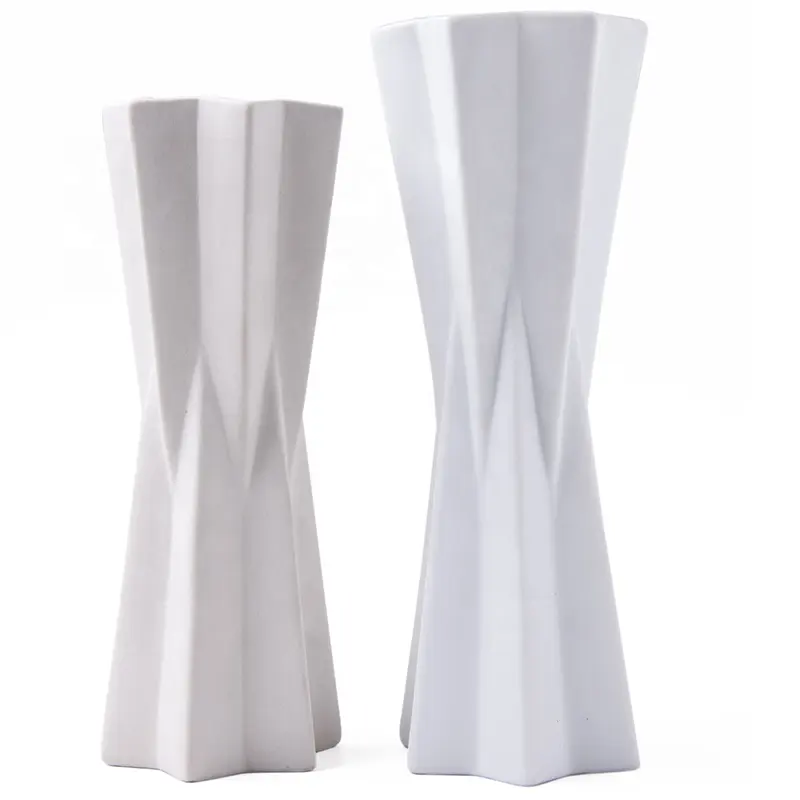 2023 new arrival high quality cream white china ceramic porcelain flower vase for home decor