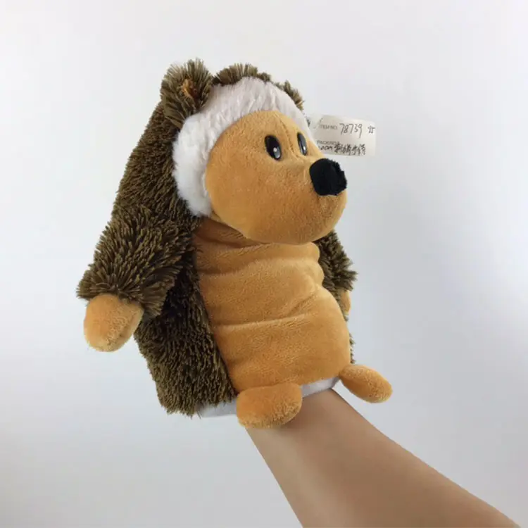 Peluche de erizo personalizado para bebé, muñeco de felpa suave, marionetas de animales, juguete promocional