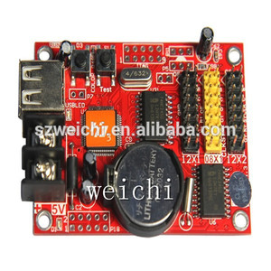 HD-D10 Vollfarb-LED-Display-Steuer karte Kleine Größe 384x64 Pixel RGB Asynchronous 4 * HUB75 Daten schnitts telle - Product Image 2