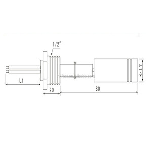 Parti della caldaia-interruttore di livello dell'acqua a sfera galleggiante in acciaio inossidabile 45mm - 500mm SUS sensore di livello dell'acqua tipo interruttore di livello a galleggiante - Product Image 2