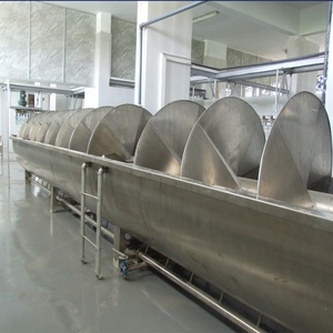 Large <strong>Spiral</strong> Screw <strong>Chiller</strong> / Pre-<strong>chiller</strong> Machine for Poultry Processing Plant Machinery Poultry Chicken Slaughter Plant 3/4 Tube