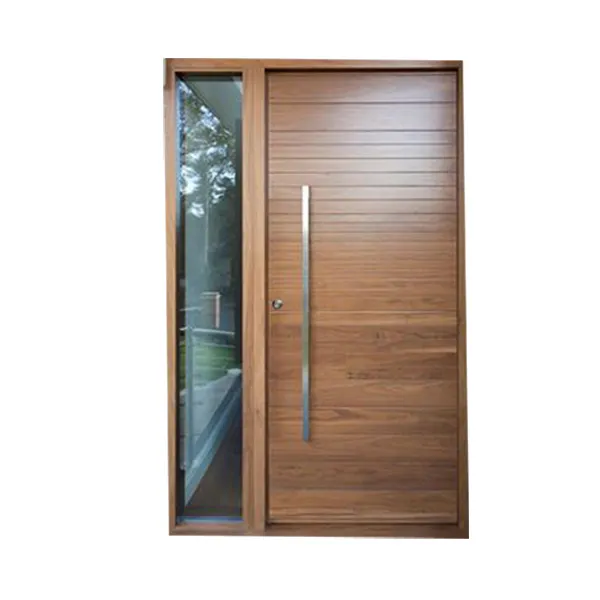 Moderno simple de madera maciza puerta principal/100% de madera maciza de roble puerta modelos