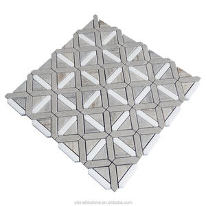 Óng ánh 4mm Độ dày crackled pha lê tàu điện ngầm sàn thủy tinh khảm cho hồ bơi gạch - Product Image 6