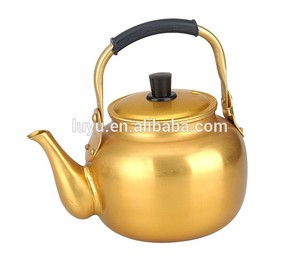 价格便宜的焊接喷口黄色茶壶