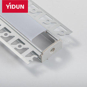 YIDUNモダンヨーロッパ装飾エッジ壁トリム日本中国アルミニウムLED照明プロファイル合金ストリップランプカバーシェード