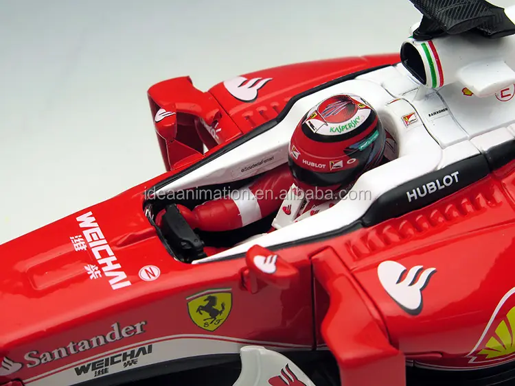 F1 race diecast model car 1 18 in lega modello di auto di stampa 3d