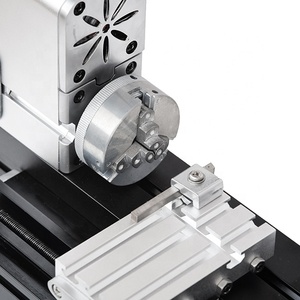 Mini máquina de torno de metal, ferramentas diy, presente para corte de madeira, metal macio