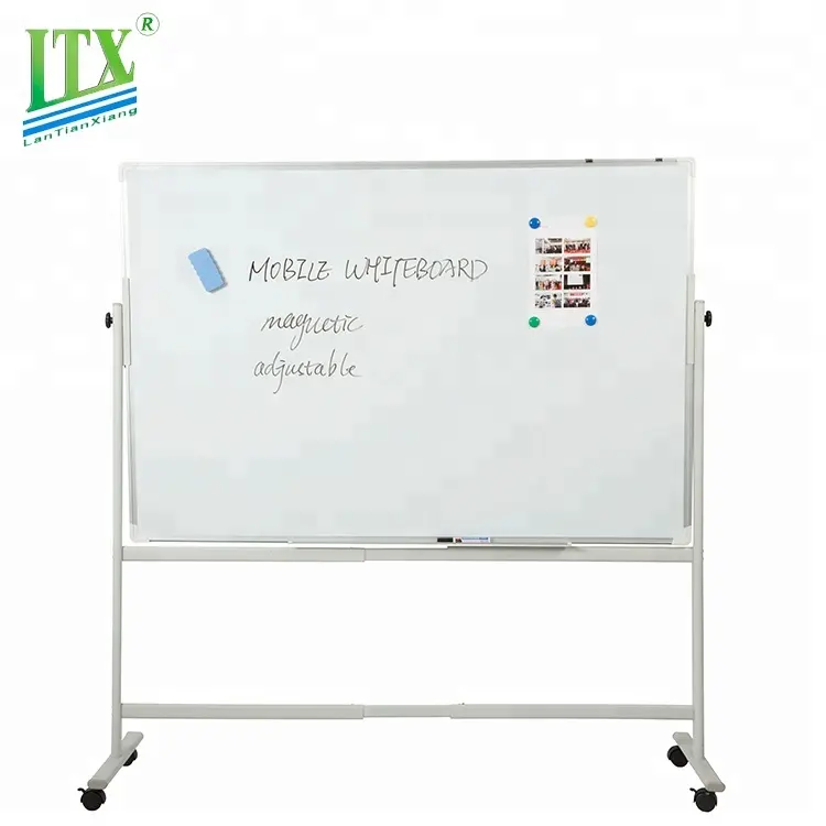Factory direct price adjustable whiteboard with stand,movable flip chart board