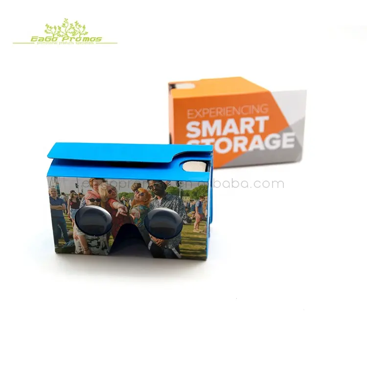 2024 2025 Nuevo diseño Plegado Google cartón 3D VR Gafas de realidad virtual para regalos promocionales
