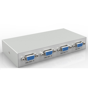 150MHz VGA Splitter 1 4 dışarı, <span class=keywords><strong>MT</strong></span>-<span class=keywords><strong>VIKI</strong></span> 1x4 1 bilgisayar 4 monitör + güç adaptörü VGA Splitter