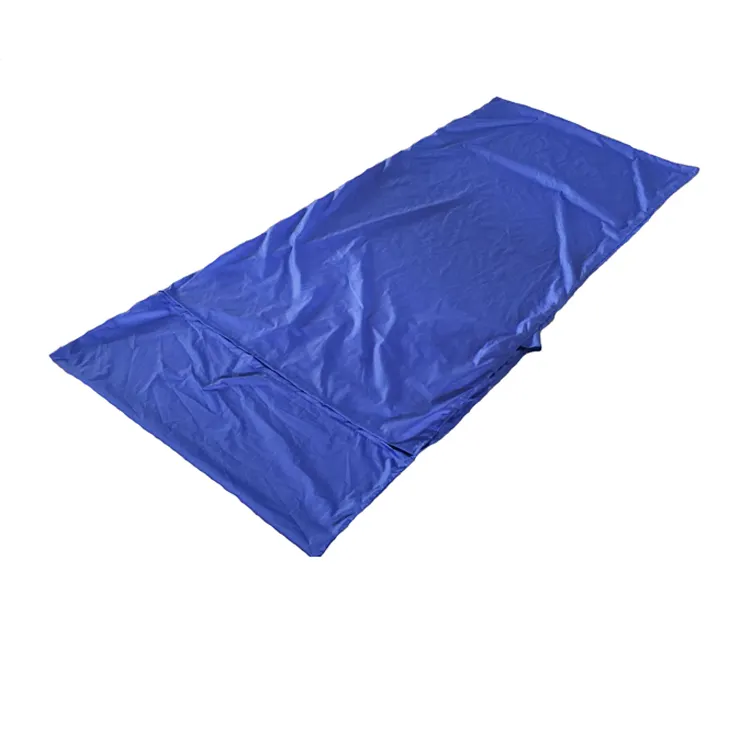 Polyester ponje hafif mikrofiber pamuk uyku tulumu astarı kamp için uyku tulumu