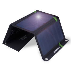 Hızlı şarj güneş enerjisi şarj cihazı 21W 5V hafif GÜNEŞ PANELI şarj katlanabilir kamp seyahat için çift <span class=keywords><strong>USB</strong></span> portu ile su geçirmez