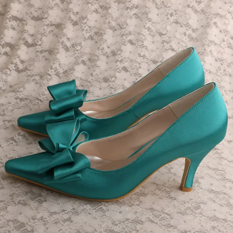 Das mulheres Sapatos de Dama de honra Verde Oliva
