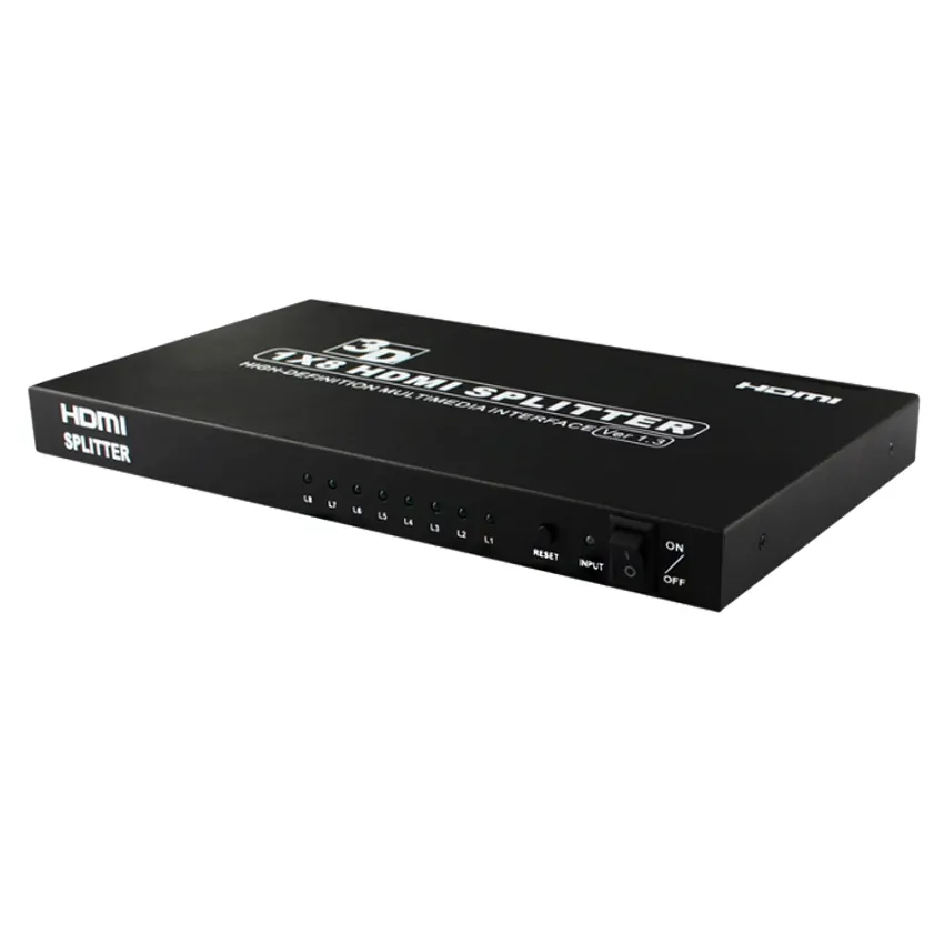 Séparateur HDMI 3D 8 ports, 4K x 2k @ 30Hz, Full HD, 1X8 Hub pour home cinéma