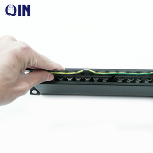 QIN Factory Price 19 Inch Rack Mount 1U 24 Ports <strong>FTP</strong> <strong>Cat5e</strong> <strong>Patch</strong> <strong>Panel</strong> - Product Image 6
