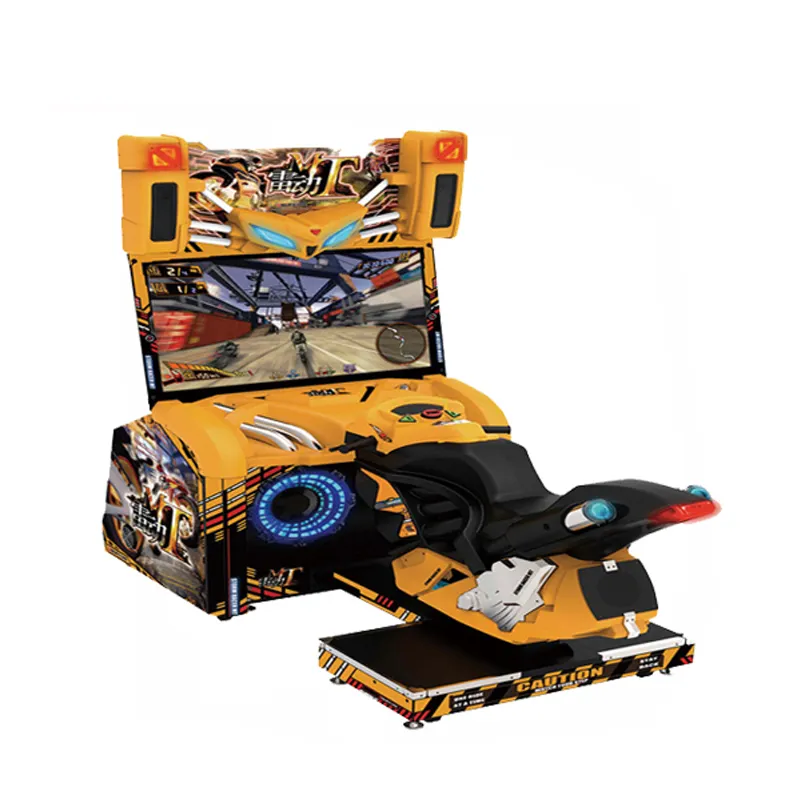 Hot selling Coin Operated Arcade Video Autorennen Fahr simulator Storm Rider Motor Game Machine Zum Verkauf