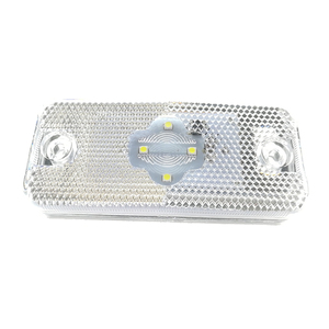 4 kaliteli SMD <span class=keywords><strong>LED</strong></span> temizle beyaz kamyon römork 4 inç Marker işıklar reflektör oranı IP67 ile gümrükleme lambaları