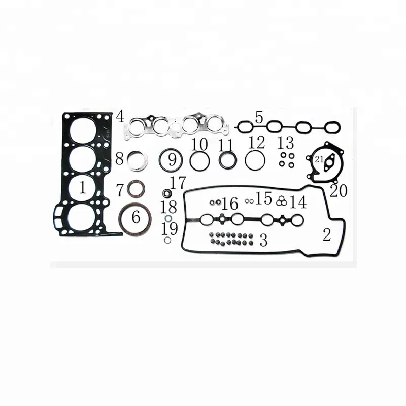 Set Full Gasket Overall Mesin, Gasket Kit untuk Toyota Vios 04111-23040