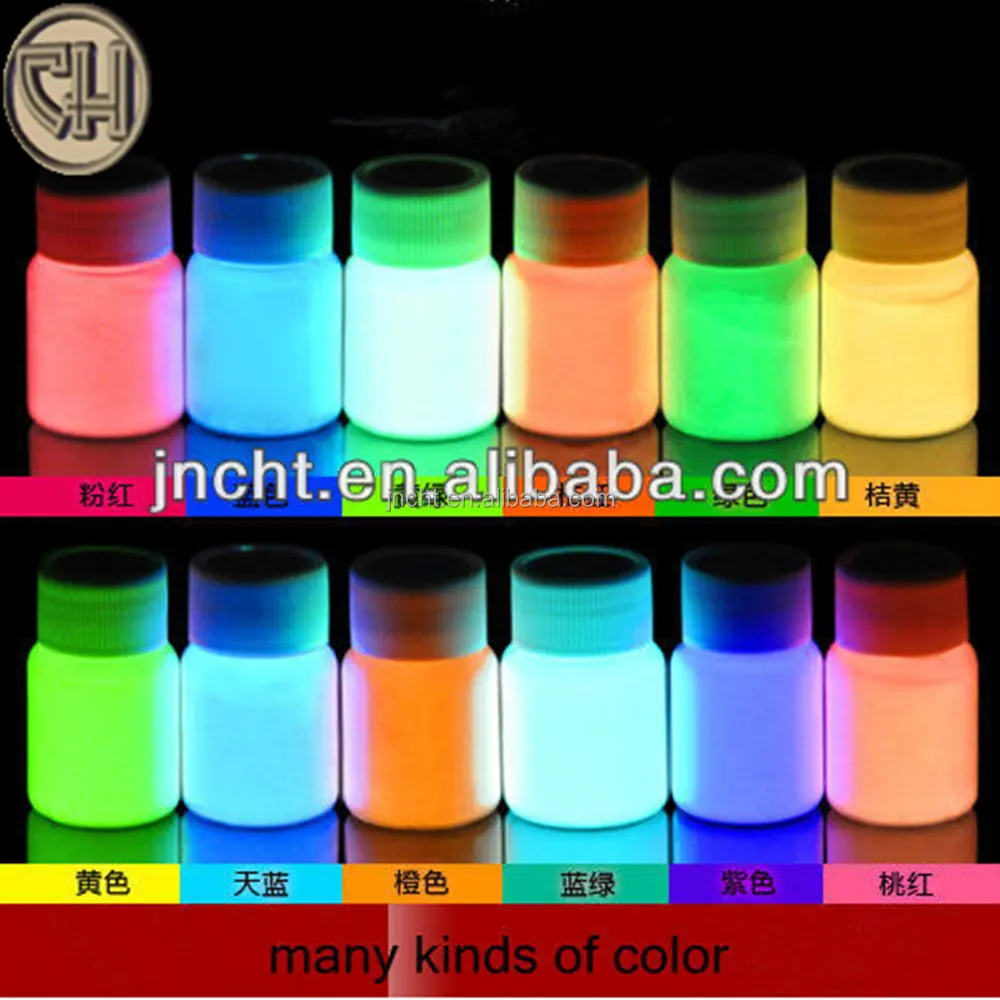 Nước Phát Sáng Dựa Trên Acrylic Màu Vàng Màu Xanh Lá Cây Glow Paint