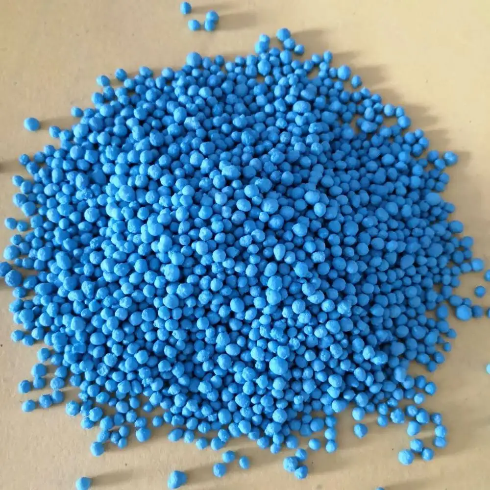 Color Azul compuesto químico npk 16-16-16 fertilizante granular precio