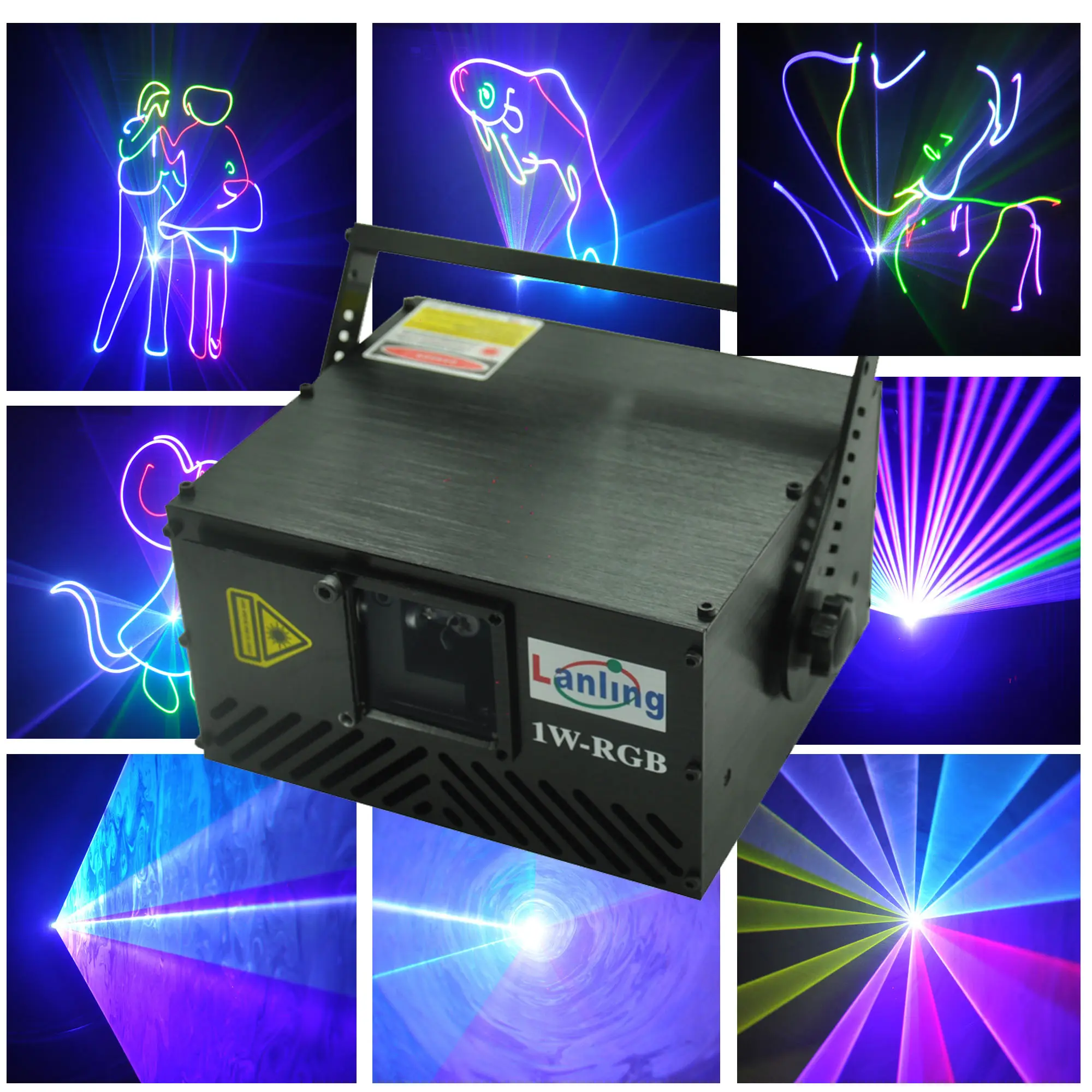 1W RGB Cartoon Animation Stage DJ laser light