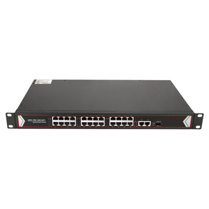 Endüstriyel 100 MB 24 Port Ağ POE Anahtarı + 2 gigabit ethernet portu + 1 SFP