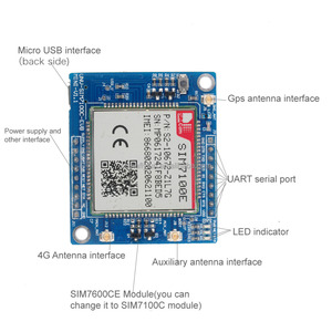 SIM7100E 4G Entwicklung Board für Arduino Raspberry Pi 5-18V Android Linux Windows