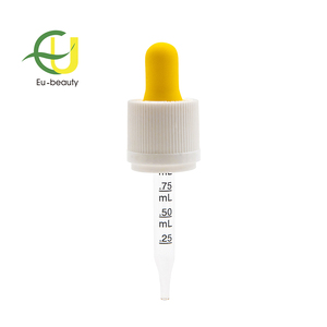 13mm-24mm לבן שחור זכוכית בוגר טפטפת מובטח בפני ילדים או לחבל כובע מאליי