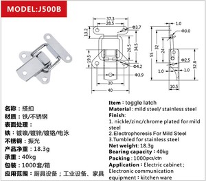 Hộp Công Cụ Bằng Thép Không Gỉ Chuyển Đổi Chốt Trường Hợp Fastener Chuyển Đổi Clip J500B - Product Image 6