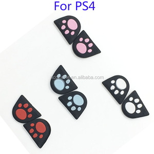 Para PS4 controlador L2 R2 botones de gatillo etiqueta de la tapa de la pata de gato diseño personalizado funda de silicona tapa adhesivo - Product Image 2