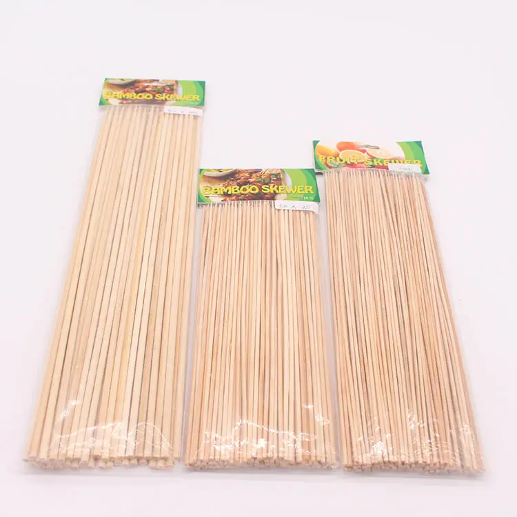 Brochettes de bambou, 30mm, bâtonnets de pagaie pour Bbq, vente en gros, repas rôti