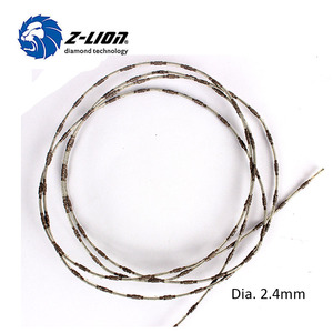 Zlion פטנט מוצרים 2.2mm היהלום הטוב ראה חוט חבל עבור השיש ירקן קצף מלט חיתוך