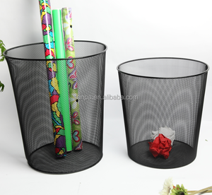 Modern Stil Metal Mesh Üstü Açık Kapalı Çöp/Çöp - Product Image 1