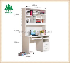 Коммерческий декоративный полезный компьютерный стол с книжной полкой - Product Image 5