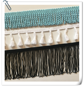 ชุดเดรสและเสื้อผ้า,โซ่ผ้าฝ้ายสีขาวขอบขอบ - Product Image 2