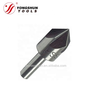埋头钻头组1/4英寸六角柄高速钢埋头倒角<span class=keywords><strong>5</strong></span>槽埋头孔90度，用于木材快速更换