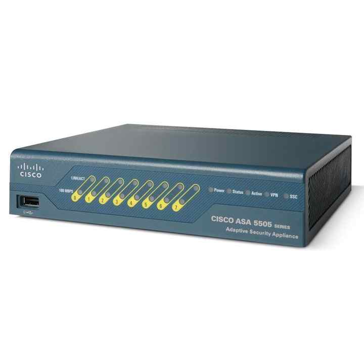 ASA5505-BUN-K9, Asa 5505 Keamanan Alat dengan Sw, Pengguna, 8 Port, 3DES/AES, ciscoasa 5500 Series Firewall Edisi Bundel